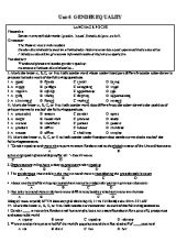Bài tập ôn tập môn Tiếng Anh Lớp 10 - Unit 6 Gender equality